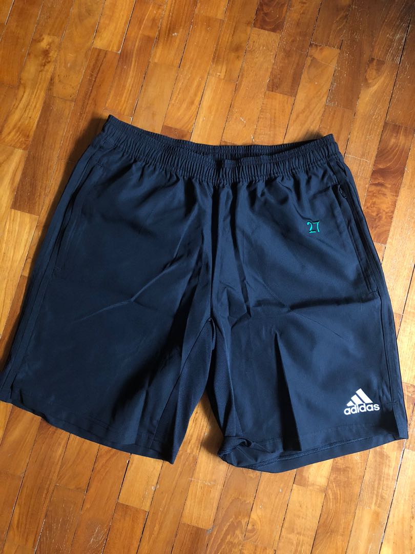 blue adidas soccer shorts