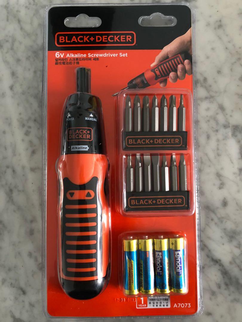 Black & best sale decker alkaline screwdriver