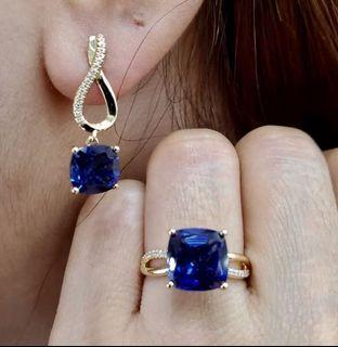 Blue sapphire diamonds set 💎
