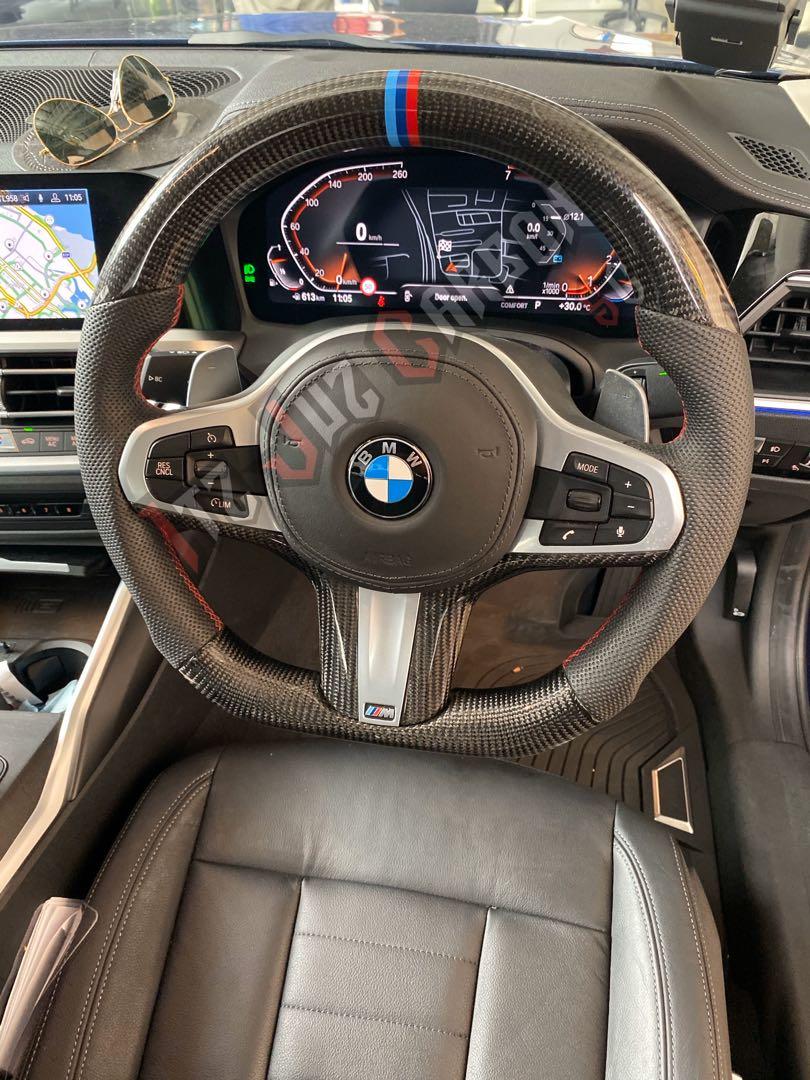 BMW G20 Carbon fibre M sport steering wheel, Car Accessories