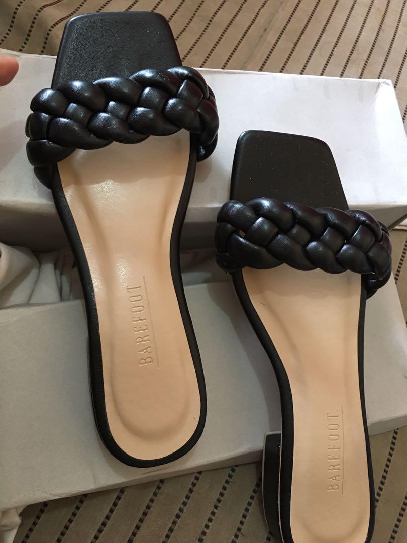 Bottega Veneta inspired sandal ( 1 inch heels), Women's Fashion 