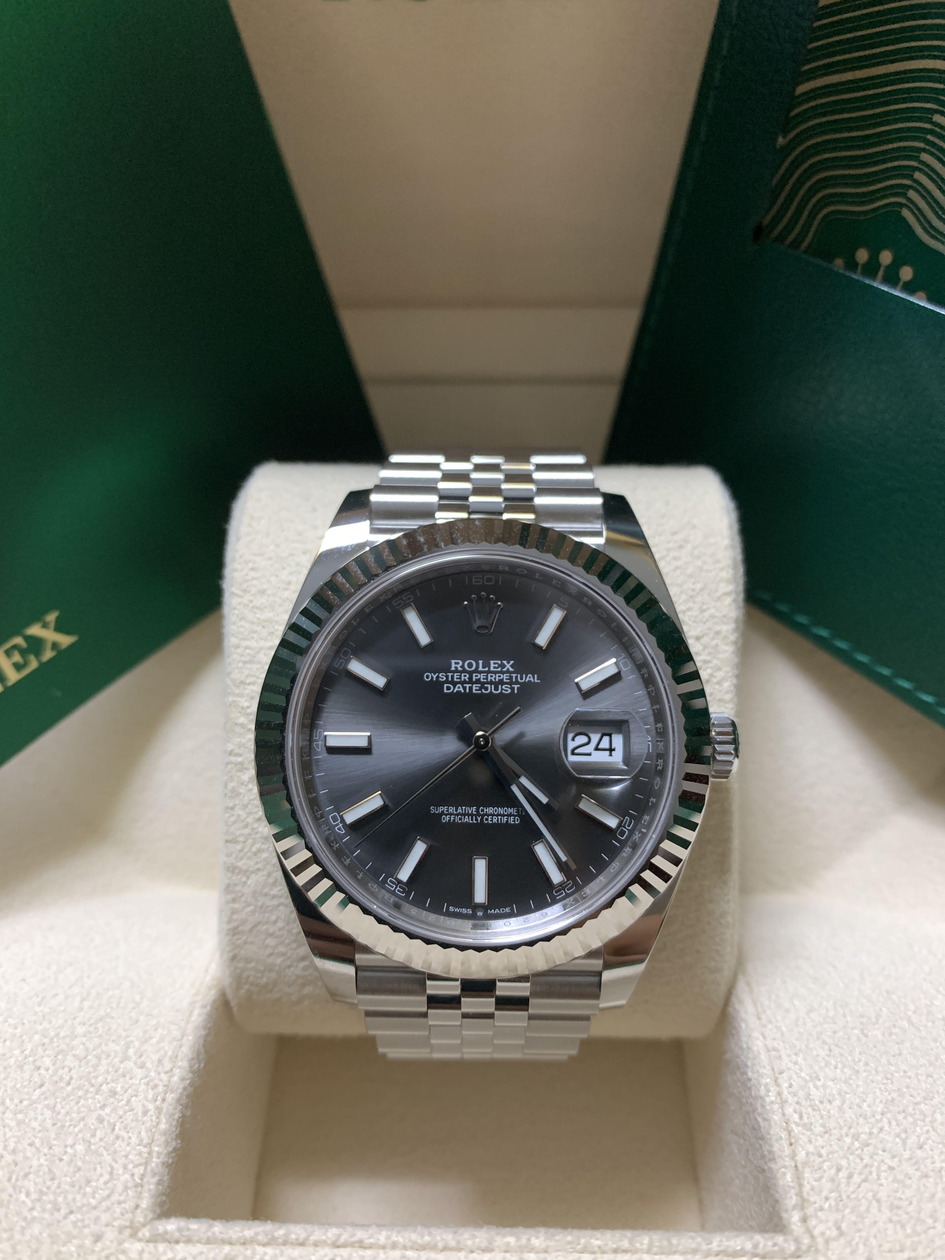 Rolex datejust 41 dark rhodium cheap