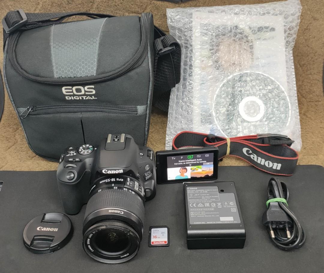 canon 200d flip vlog wifi dslr camera