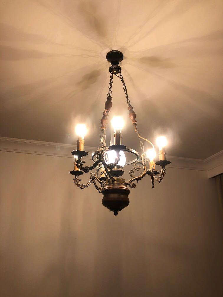 old chandelier light