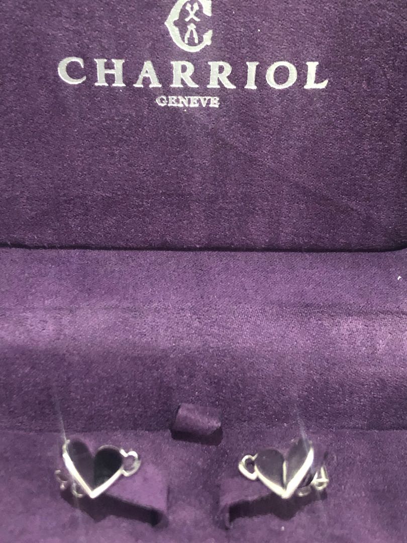 Charriol Heart Earrings Women s Fashion Jewelry Organizers