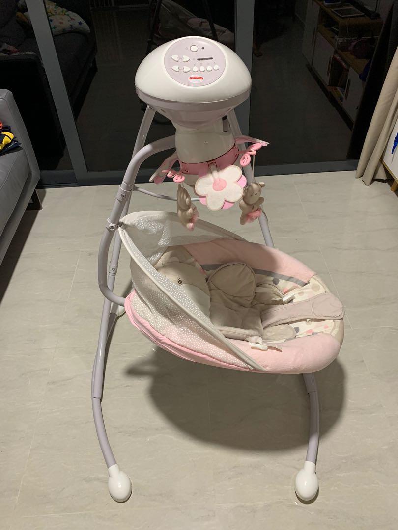 Fisher price my little best sale snugabear cradle and swing