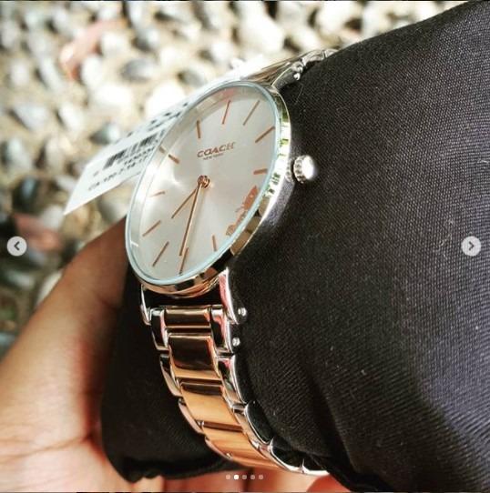 Coach perry sales watch silver