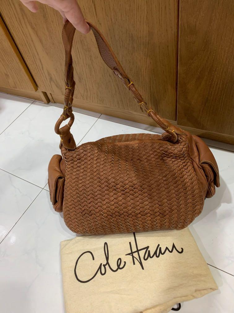 Cole Haan Woven Leather Shoulder Bag Women s Fashion Bags Wallets Shoulder Bags on Carousell