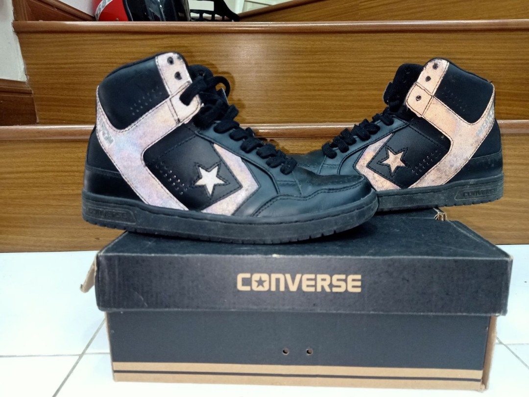Converse Weapon Mid Black Men s Fashion Footwear Sneakers on