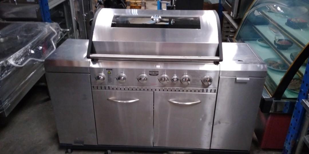 COOLABAH 6 Burner BBQ Griller and 1 Side Burner