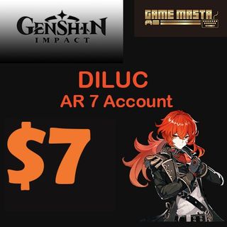 Genshin Impact Ar36 Account Diluc Venti Mona Toys Games Video Gaming In Game Products On Carousell