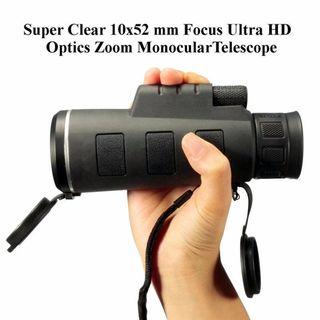 DIRECT DELIVERY Outdoor Tactical Monocular 10x52 Optic Zoom Hunting Military Scope Telescope