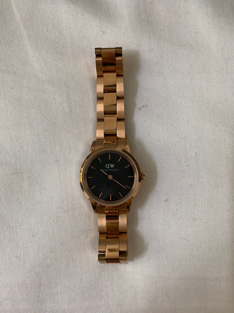 DW rose gold watch