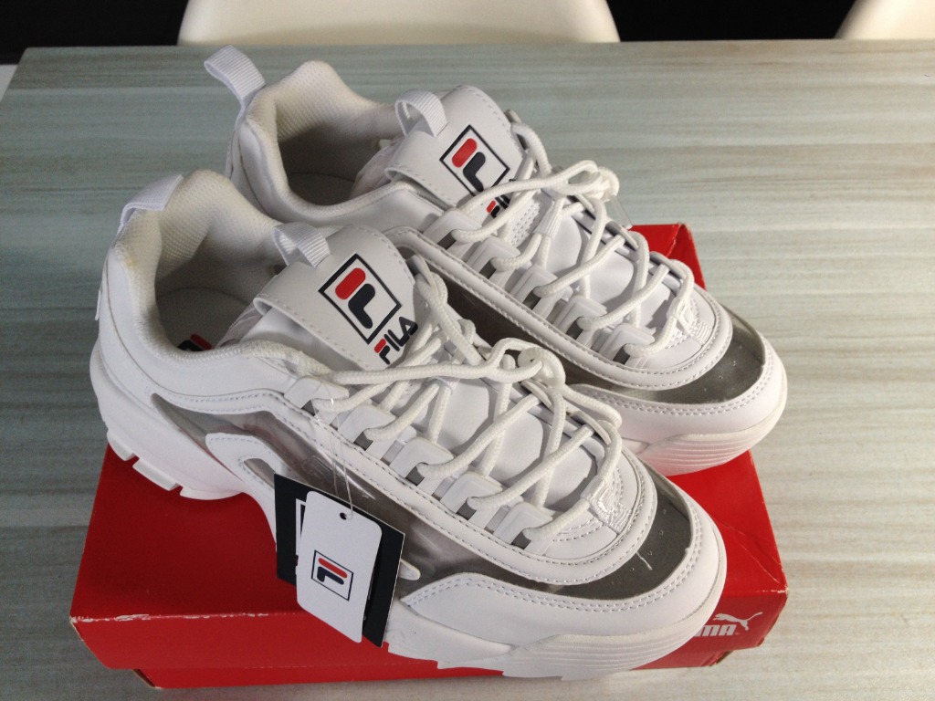 Fila shop disruptor transparent