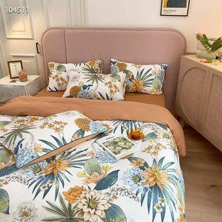 床上用品四件套Floral Print Bedding