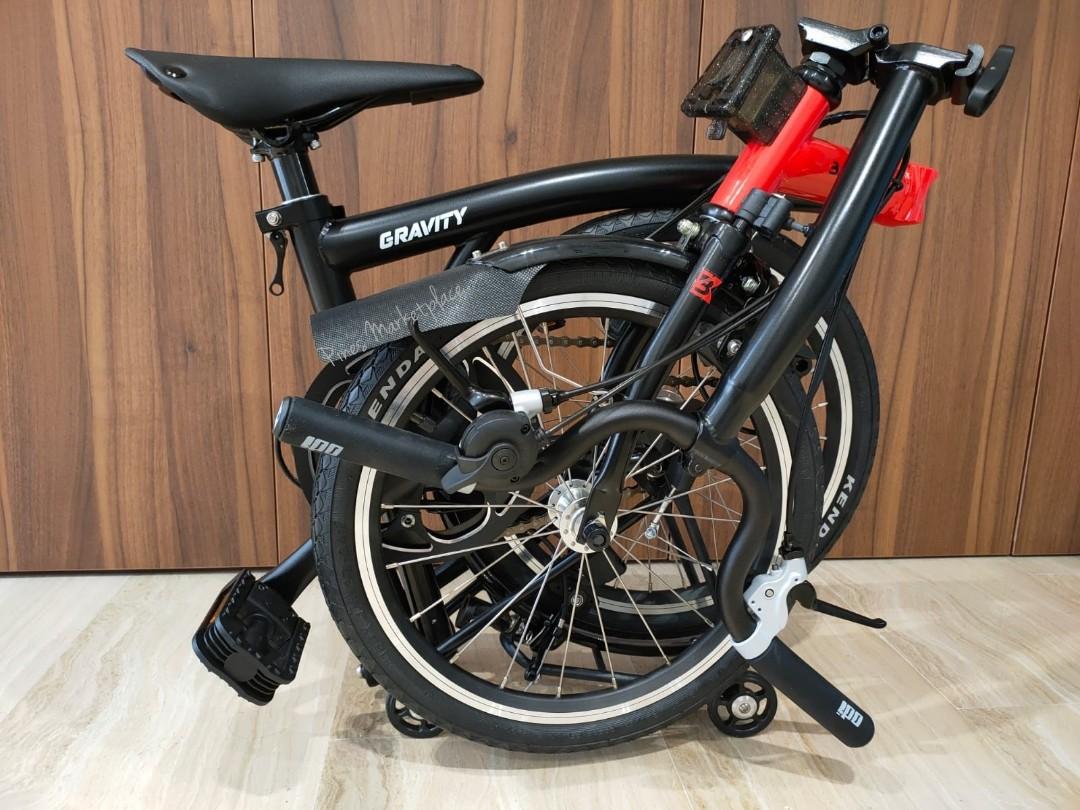 gravity folding bike