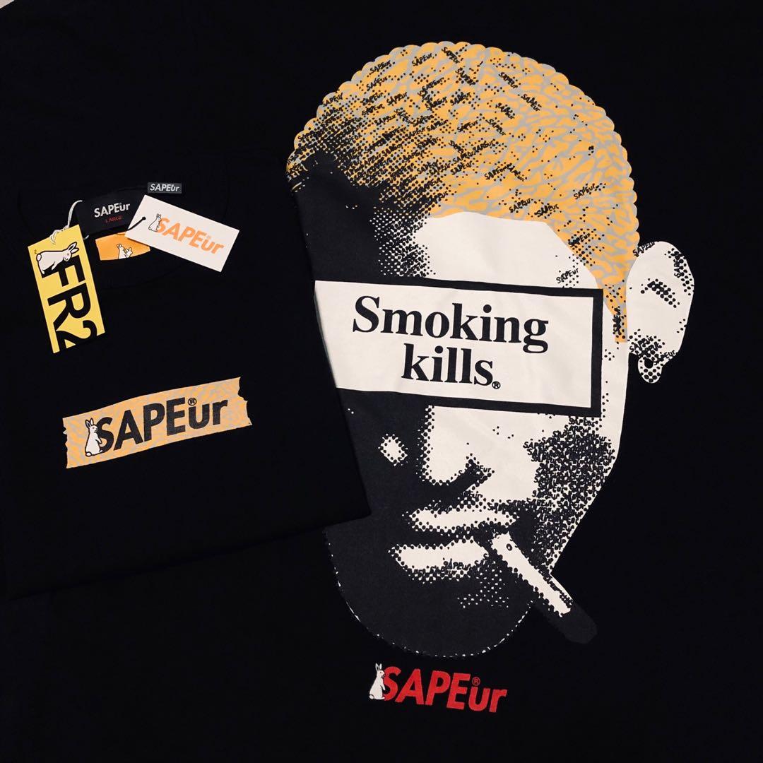 SAPEur FR2 SMOKING KILLS HEAD T- SHIRT-