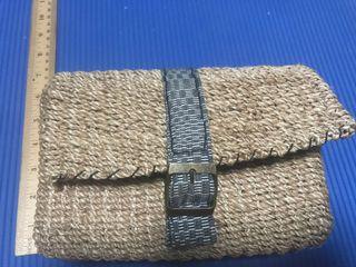 Free shipping - Rattan clutch bag/pouch (missing strap)