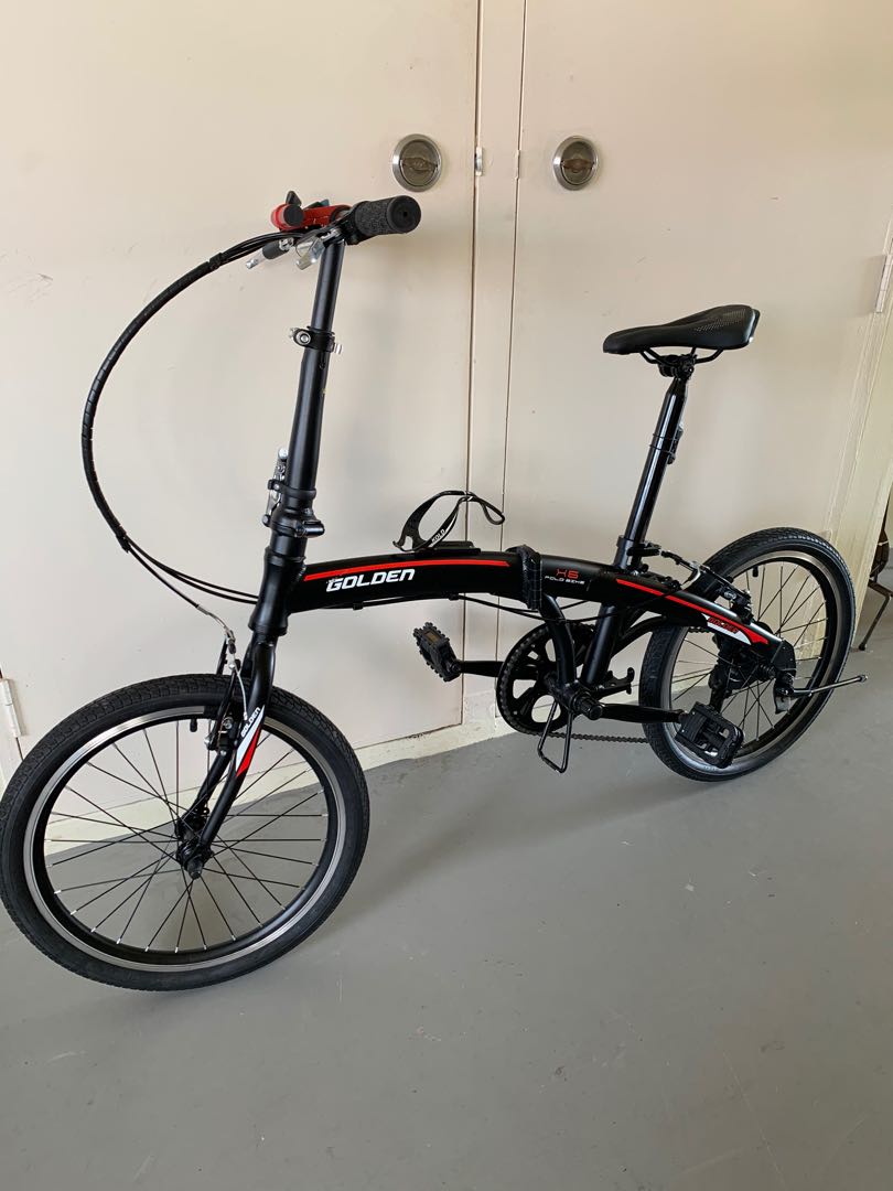 Golden folding bike sales