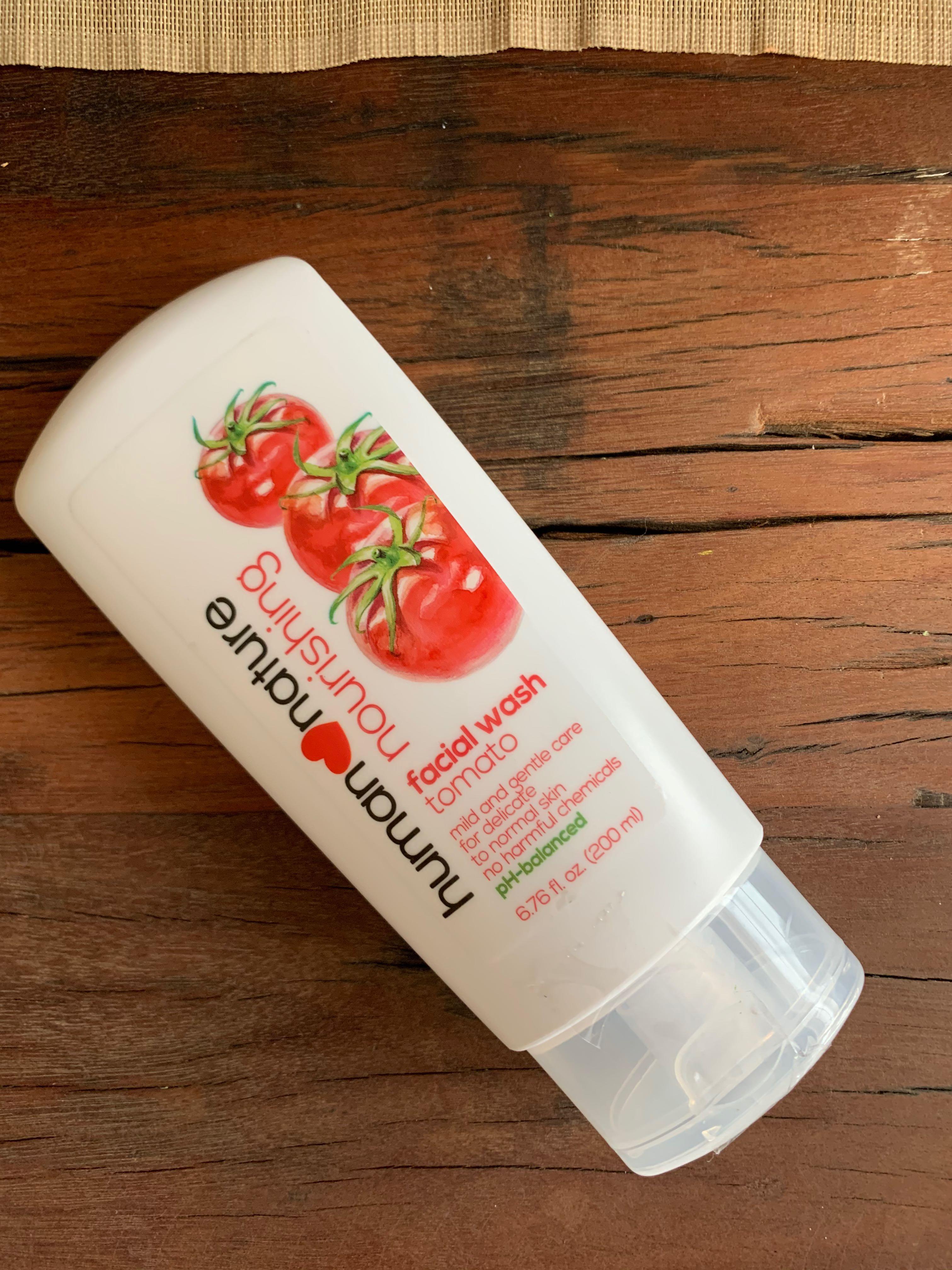 human nature tomato facial wash