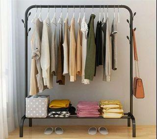 IKEA INSPIRED SINGLE POLE TYPE DRYING RACK FOLDING DRYING HANGER SIMPLE COOL CLOTHES POLE BEDROOM HANGING CLOTHES SHELF