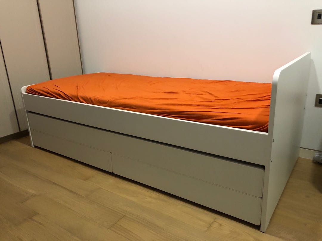 ikea slakt bed furniture home living furniture bed frames mattresses on carousell