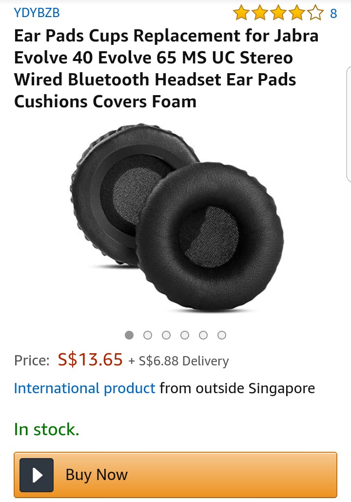jabra evolve 65 ear pads