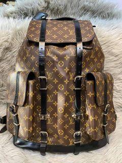 💯Japan Source Genuine leather LV backpack