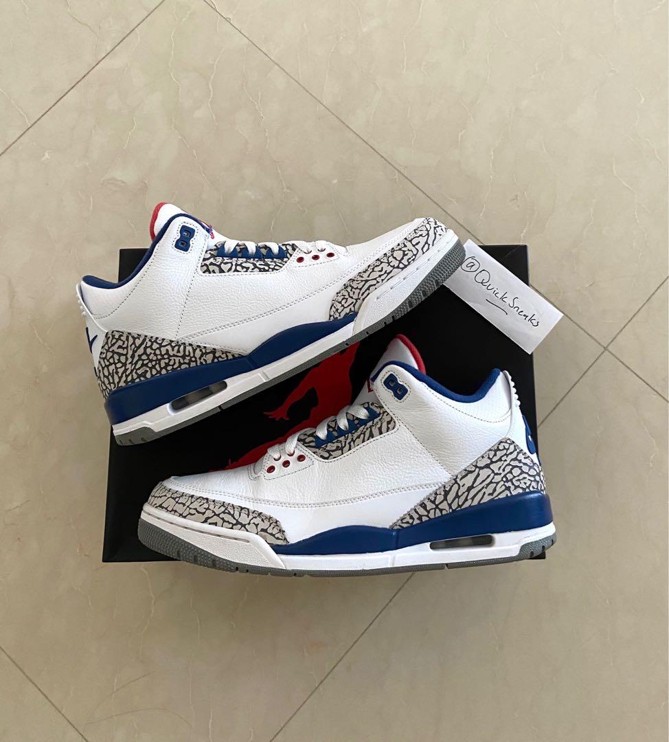 jordan 3 true blue mens