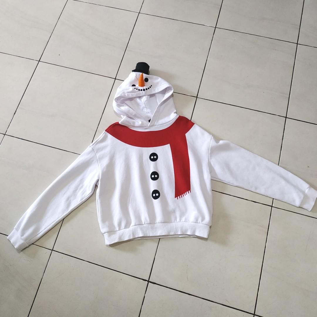 H&m top snowman hoodie