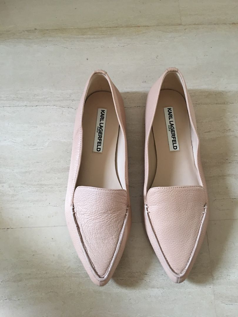 Karl Lagerfeld Nude Destine Flats