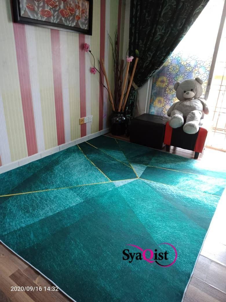 KARPET SOFT VELVET, Home u0026 Furniture, Home Décor on Carousell