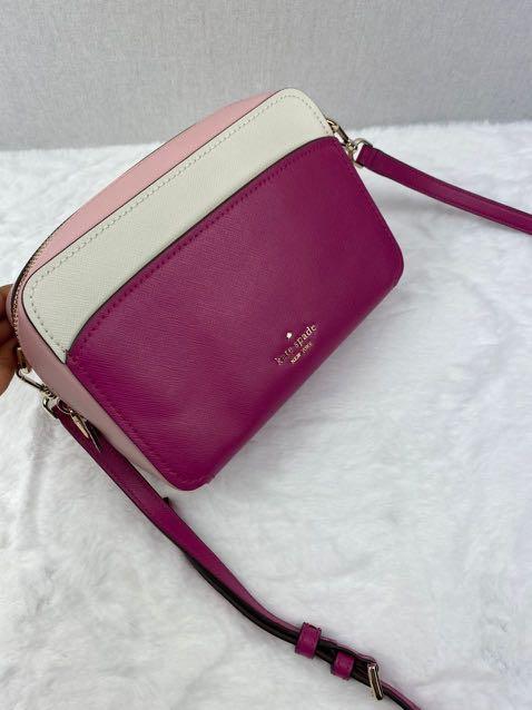 NEW Kate Spade Pink Multi Lauryn Colorblock Leather Camera Crossbody B –  Fin and Mo