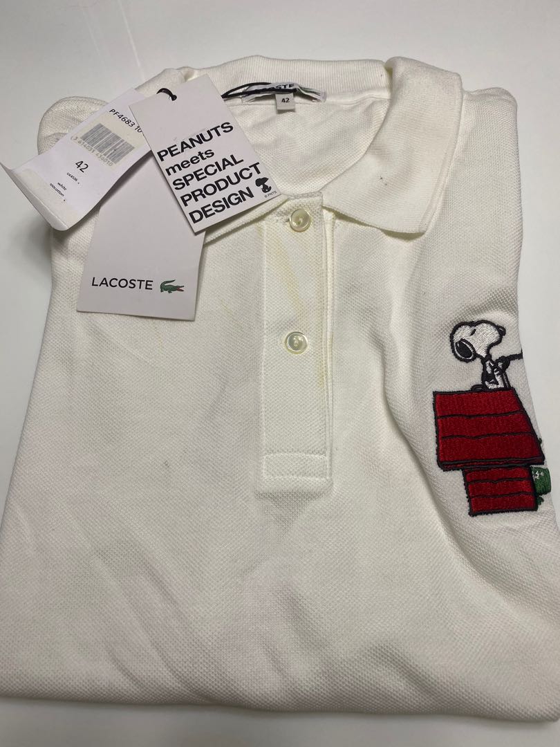 Lacoste Snoopy Women S Men S Fashion Tops Sets Tshirts Polo Shirts On Carousell