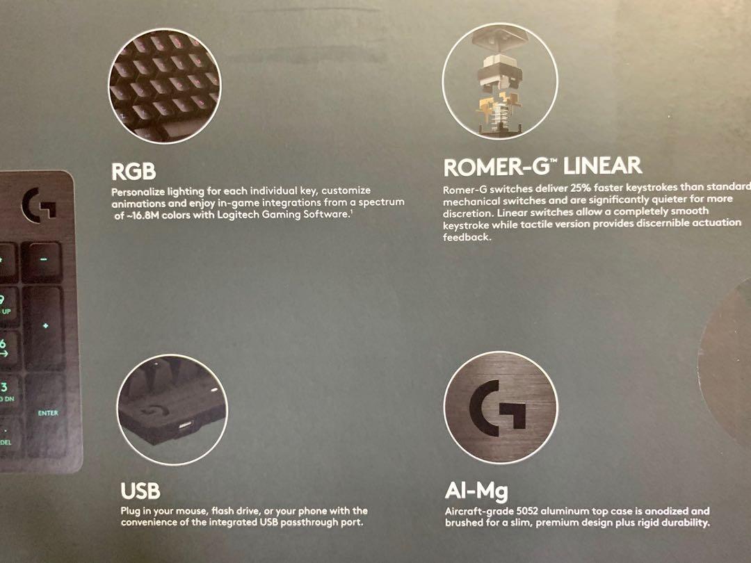 Logitech G512 Carbon Keyboard - Romer G Linear, Computers & Tech, Parts ...