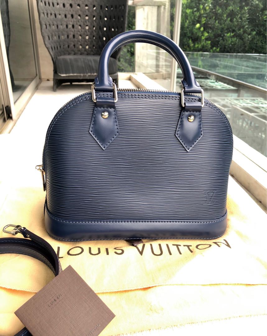 LOUIS VUITTON - Alma bb Indigo epi leather, Luxury, Bags & Wallets on  Carousell