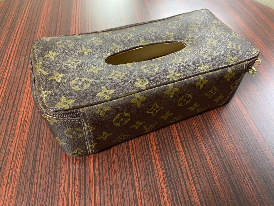 Louis Vuitton tissue box cover, Mom brought this back for m…