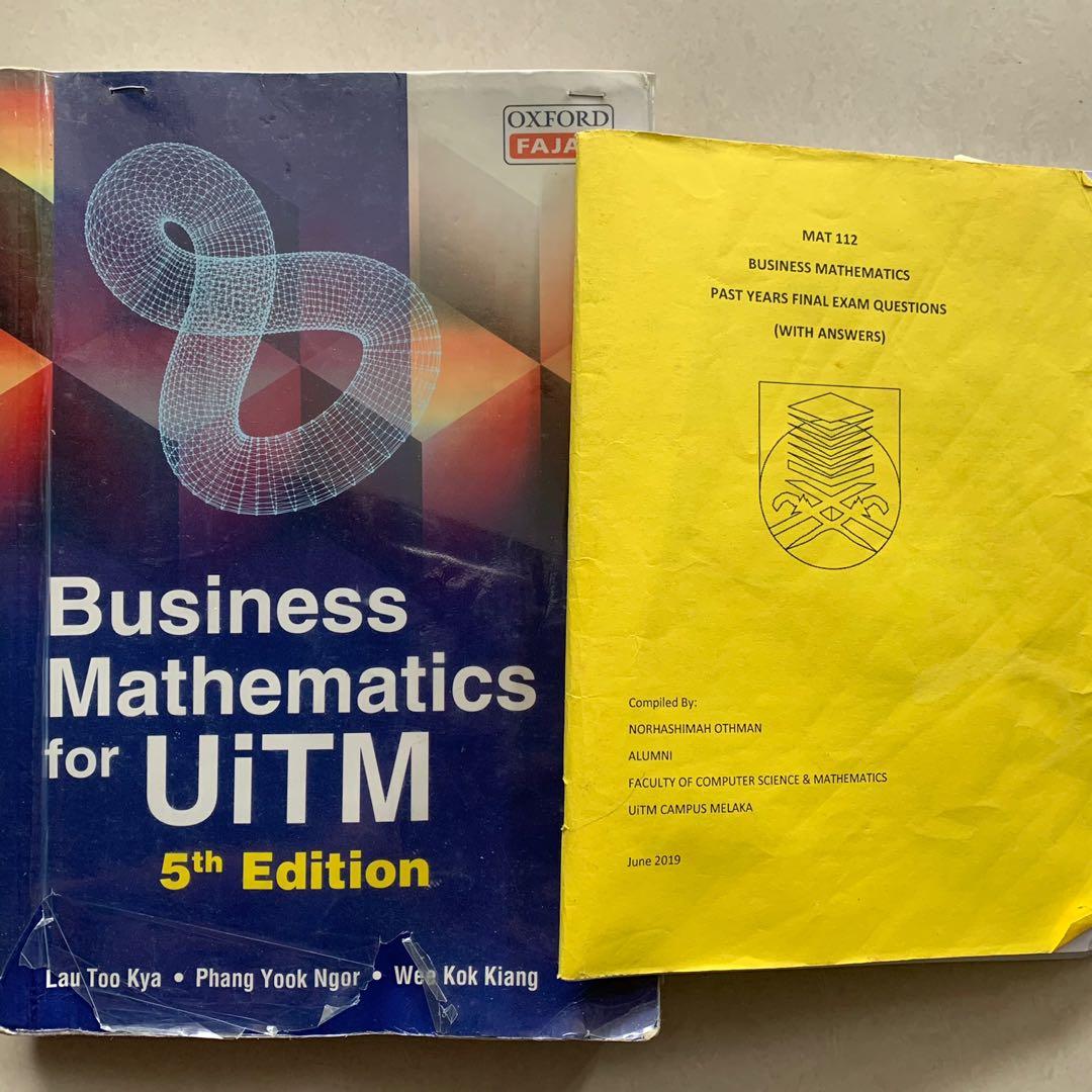 MAT112 UiTM (textbook and past year questions), Textbooks on Carousell