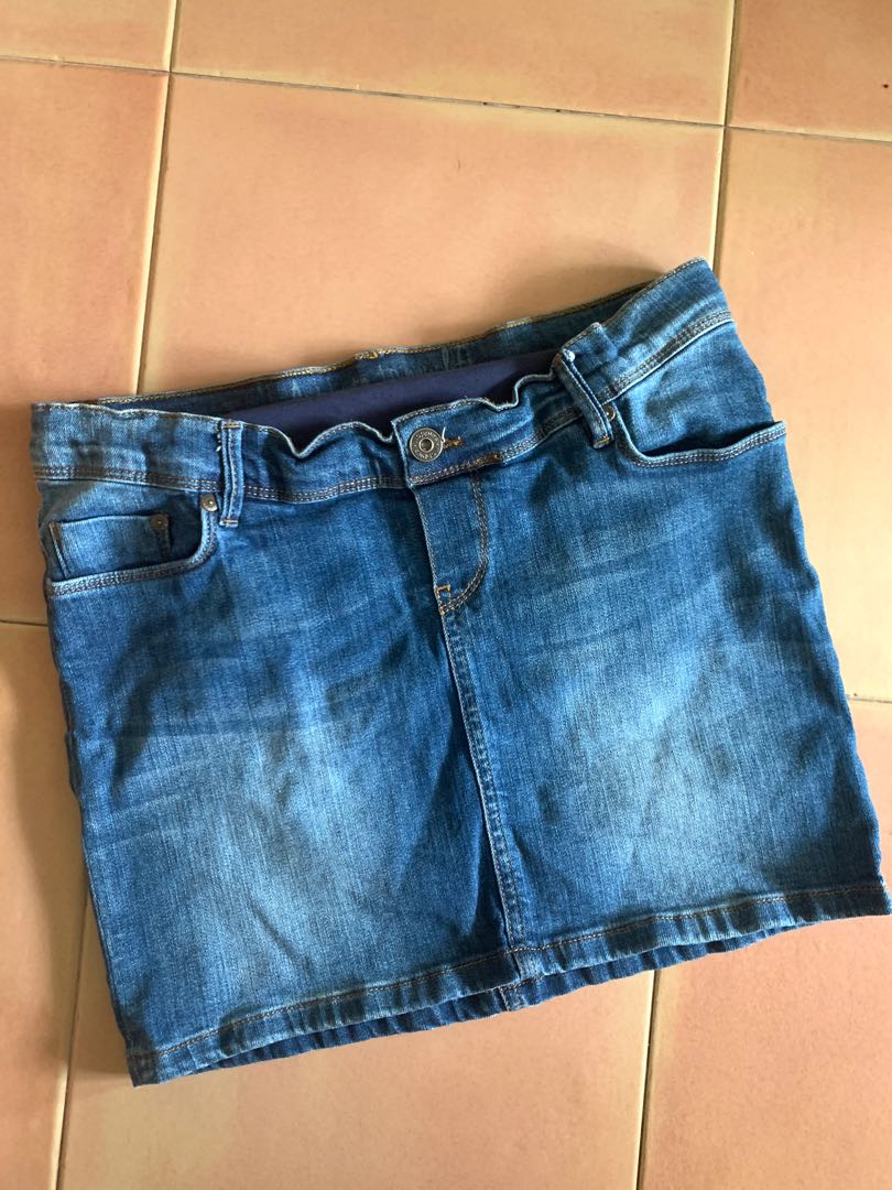 Maternity Denim Skirt, Women's Fashion 