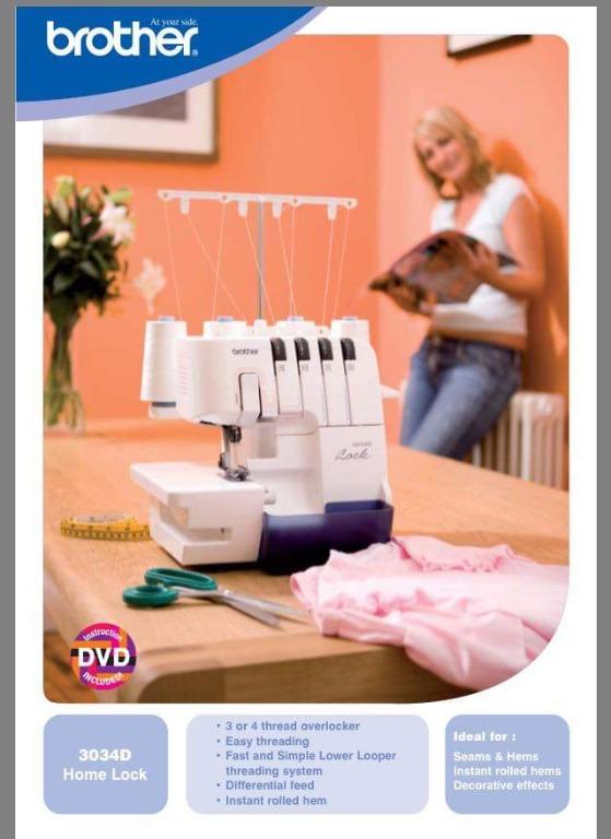 Mesin Jahit Tepi Brother 3034d Kitchen Appliances On Carousell