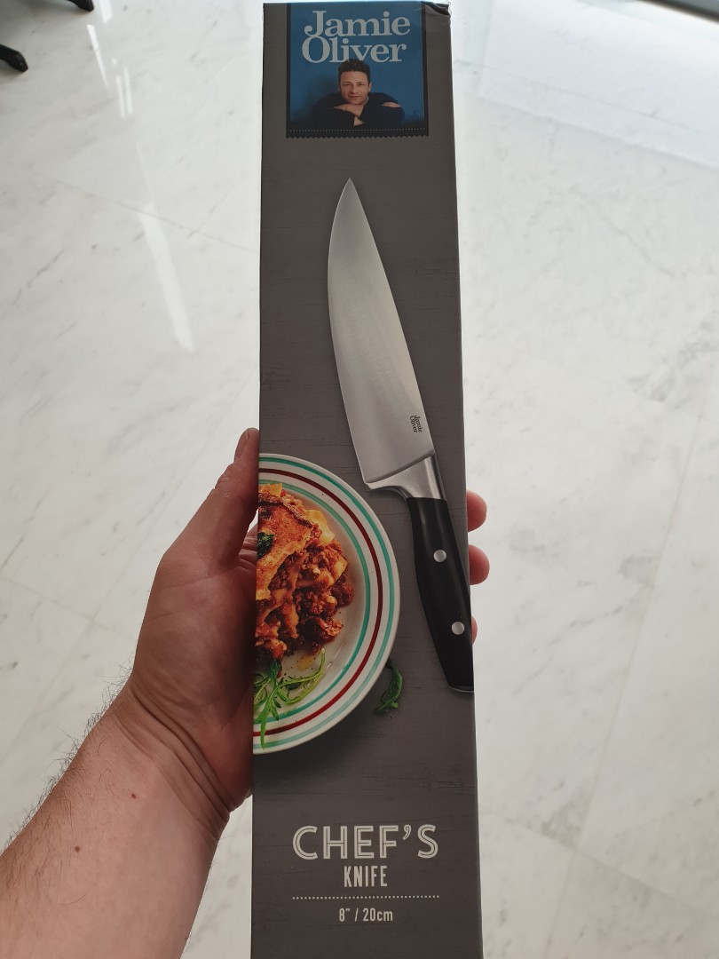 New Jamie Oliver Chef's Knife, Furniture & Home Living, Kitchenware