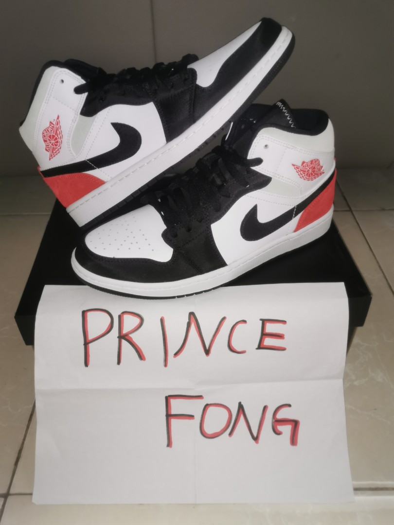 Nike Air Jordan 1 Mid Union Red, Men's Fashion, Footwear, Sneakers on