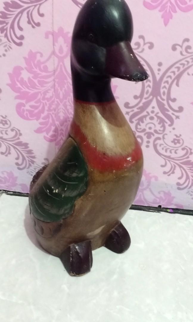 Pajangan Bebek Dr Kayu Antik Pajangan Di Carousell