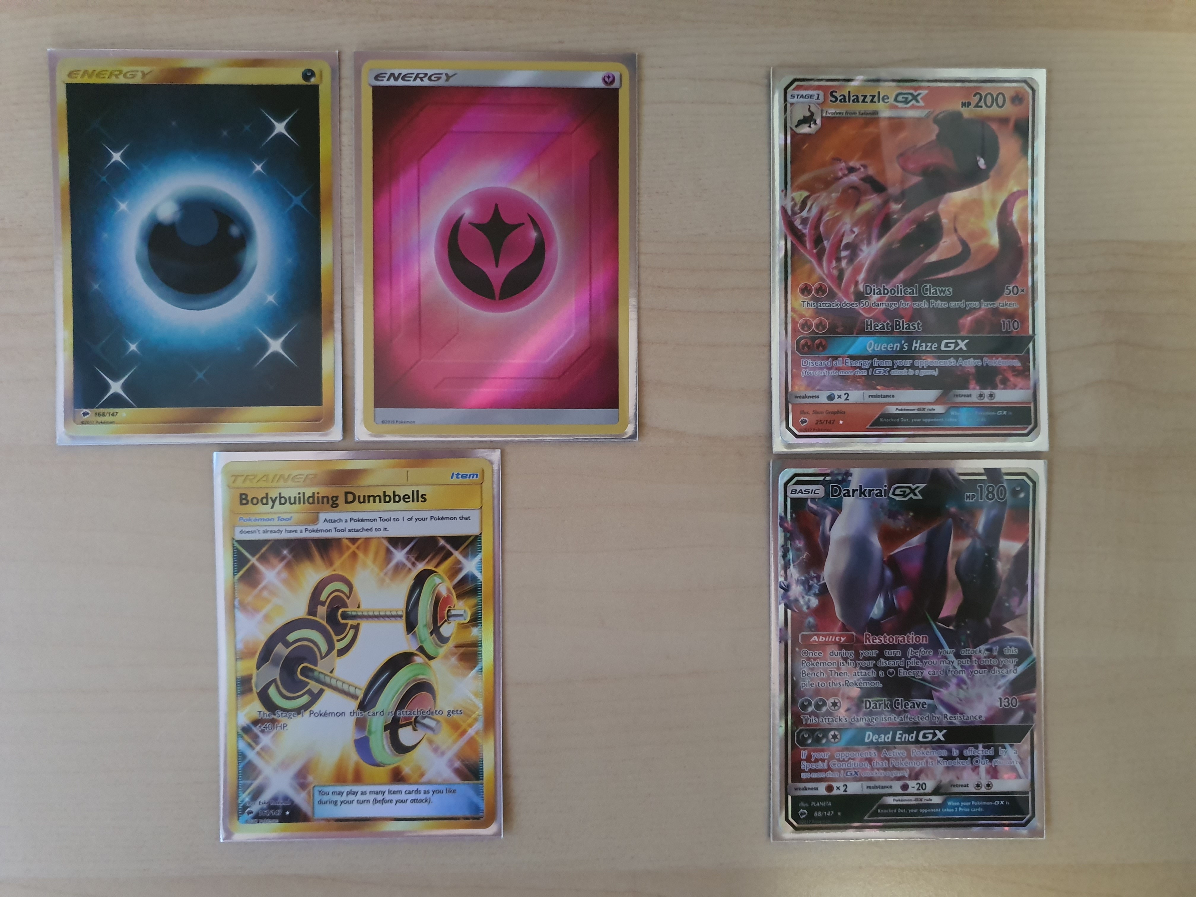 Pokemon TCG Darkrai GX Full Art 88A//147 Promo JUMBO Card With Toploader Case
