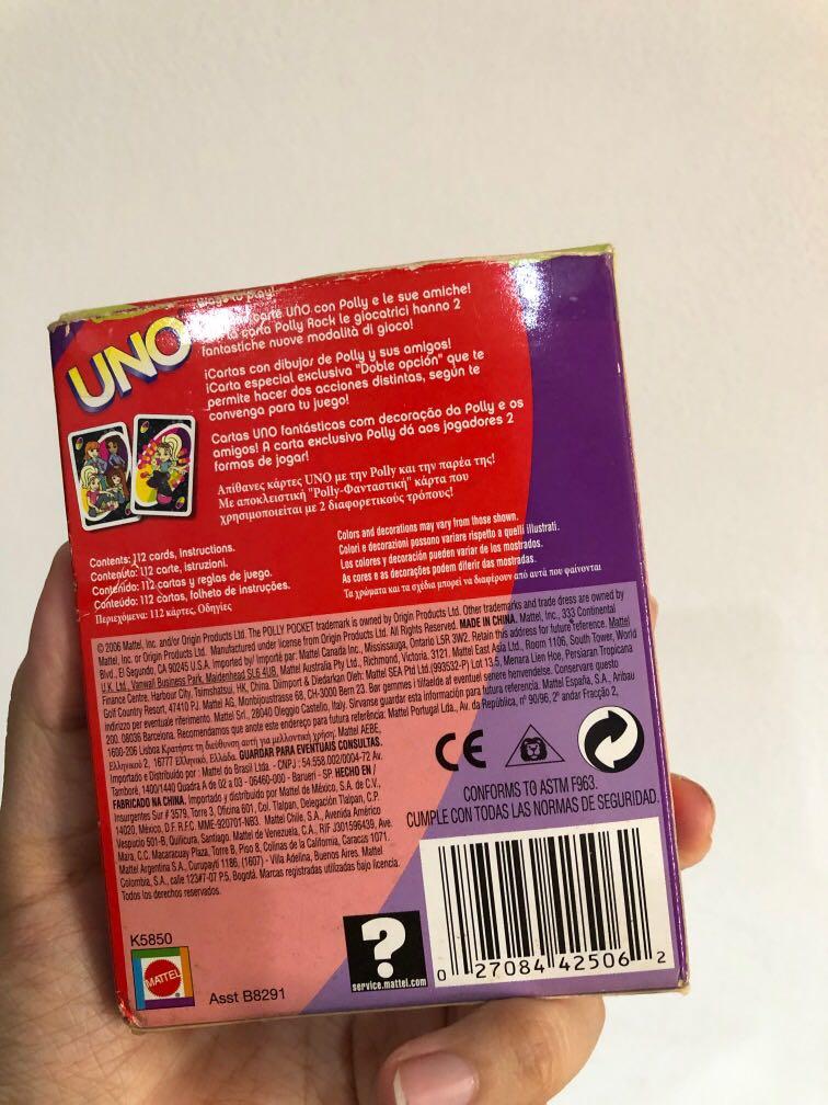 Polly Pocket UNO Cards, Hobbies & Toys, Toys & Games on Carousell