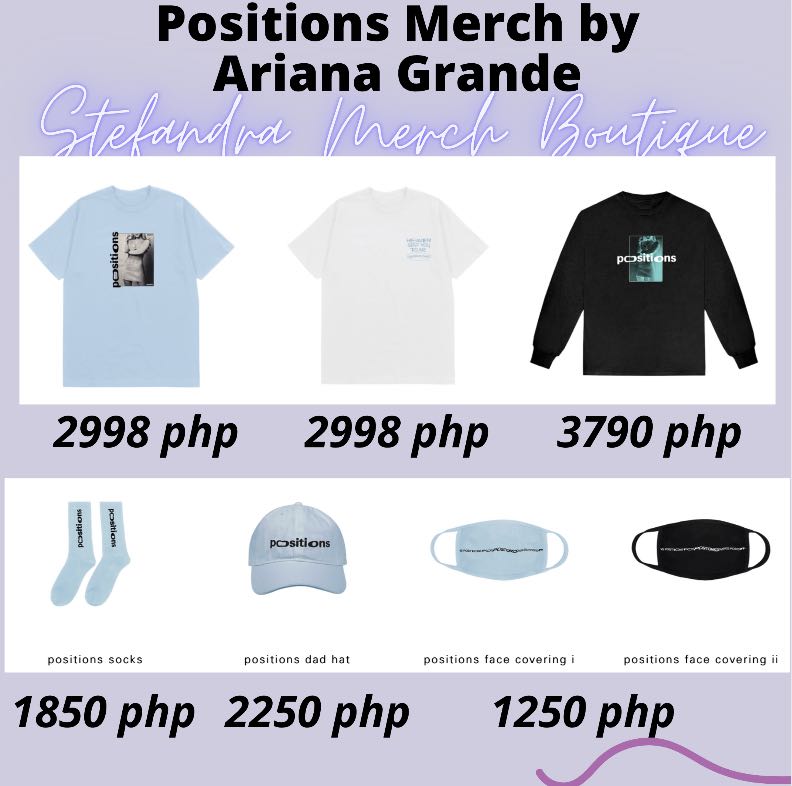 ariana grande positions merch h&m