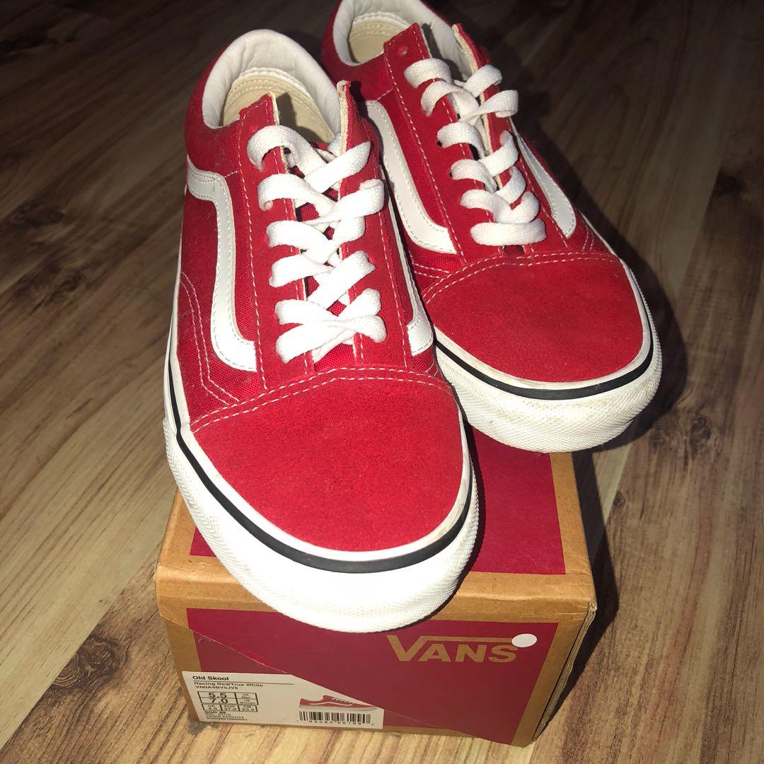 Red vans hotsell sneakers
