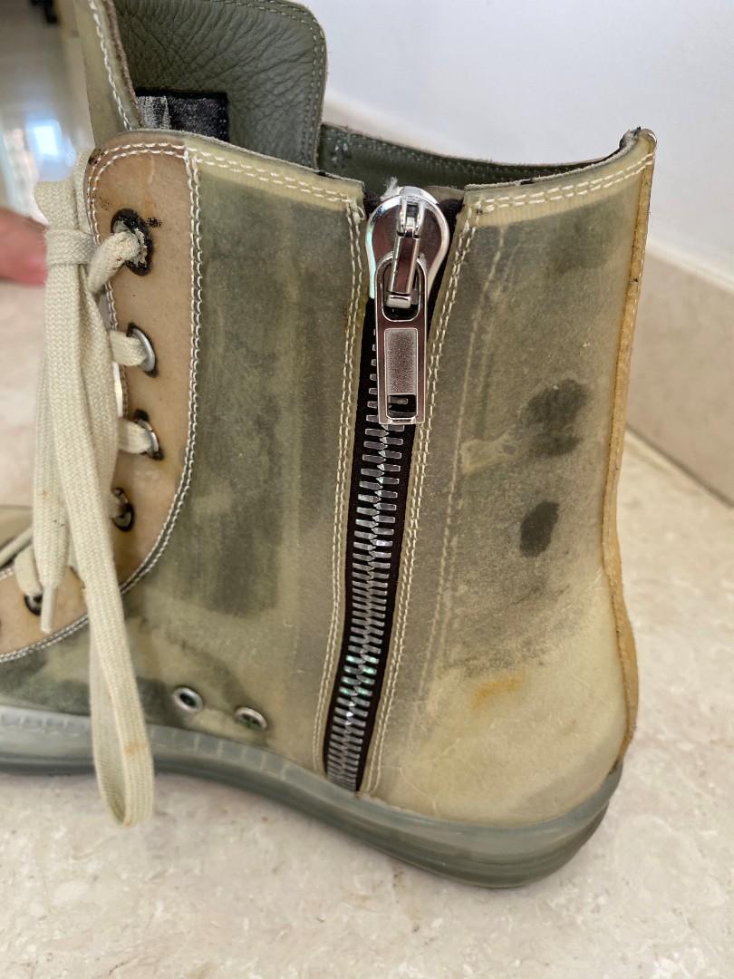 Rick owens transparent ramones hot sale