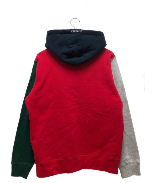 Supreme SS19 S Logo Colorblocked Hooded Sweatshirt Red Men s