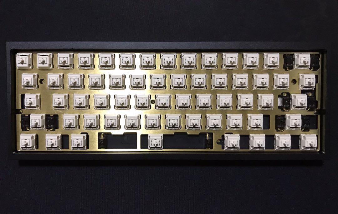 Tofu 60 custom mechanical keyboard with cream switches, Computers